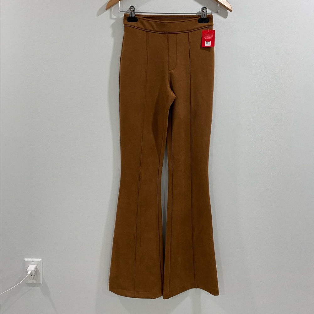 NWT Spanx Faux Suede Flare Pants